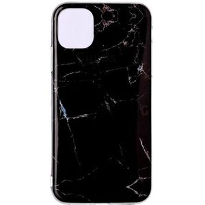 BasicPlus iPhone 11 Cover - Zwart Marmer