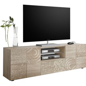 Tv-meubel Miro 181 cm breed in sonoma eiken