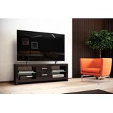 Tv-meubel Andora 150 cm breed - Hoogglans bruin