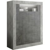 Buffetkast Urbino 144 cm hoog in grijs beton met oxid