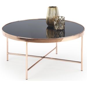 Ronde salontafel Moria 82 cm breed in zwart