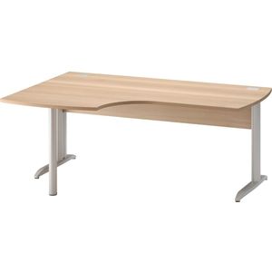 Bureau Jazz plus links 180 cm breed in beuken