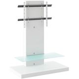 Tv-meubel Marino Max van 134 cm hoog in hoogglans Wit