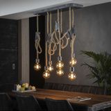 Hanglamp Touw 87 cm breed in grijs