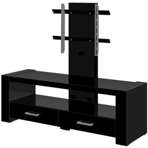 Tv-meubel Monaco 138 cm breed in hoogglans zwart