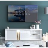 Tv meubel Insta 180 cm breed hoogglans wit met eiken