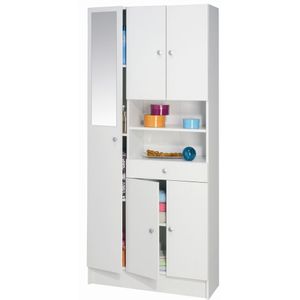 Badkamerkast Belly 3 wit met Spiegeldeur