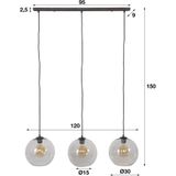 Hanglamp Bolly Trio 150 cm hoog