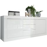 Dressoir Tonic 210 cm - Hoogglans wit