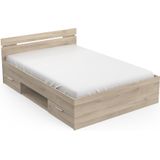 Tweepersoonsbed Lotte 140x200 cm kronberg eiken