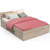 Tweepersoonsbed Lotte 140x200 cm kronberg eiken