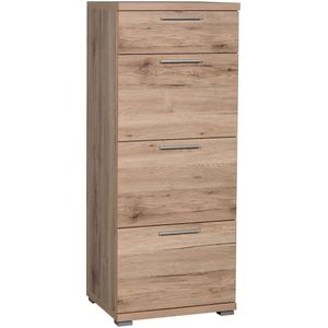 Ladekast Apex 120 cm hoog - Sanremo eiken