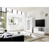 Tv-meubel Miro 121 cm breed in hoogglans wit