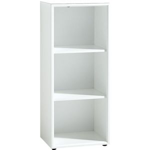 Boekenkast Monteria 120 cm hoog in wit