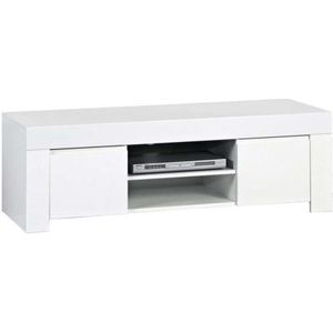 Tv-meubel Amalfi 140 cm breed in hoogglans wit