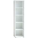 Boekenkast Monteria 196 cm hoog in wit