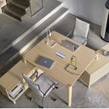 Bureau tafel set Absolu 164 cm breed in eiken