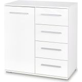 Commode Lima 82 cm hoog in hoogglans wit