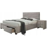 Tweepersoonsbed Kayleon 160x200cm in beige