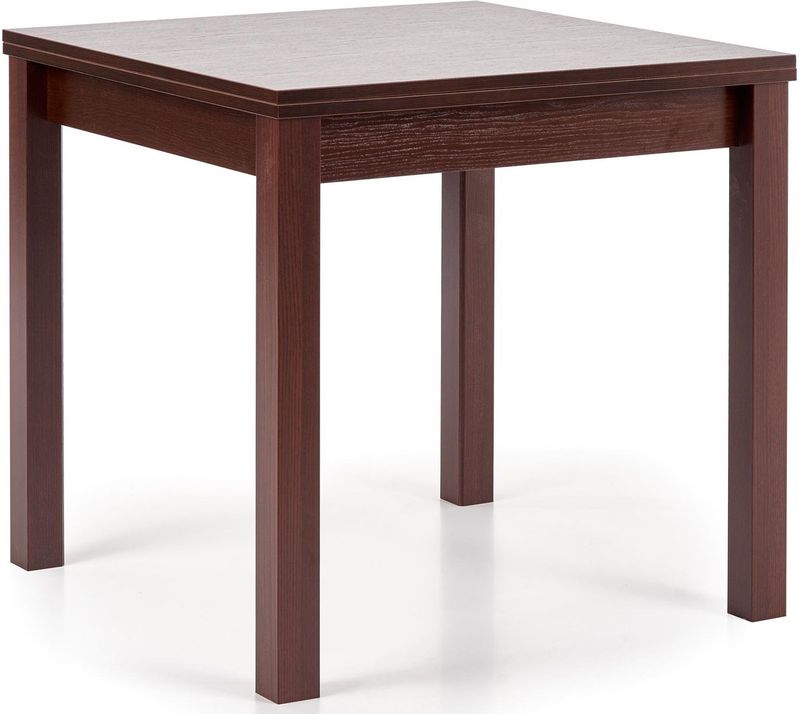 Vierkante eettafel Gracjan uitschuifbaar 80x80 cm walnoot