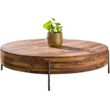 Ronde Salontafel Daytona 120 cm rond massief hout