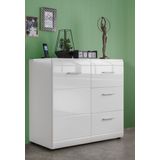 Commode Adana 86 cm hoog - hoogglans wit