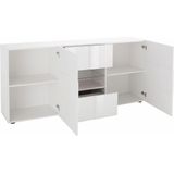 Dressoir Dama 181 cm breed  - Hoogglans wit