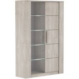 Vitrinekast antibes 176 cm hoog - Champagne eiken