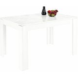 Eettafel Miro 180 cm breed in hoogglans wit