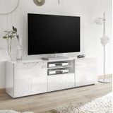 Tv-meubel Miro 181 cm breed in hoogglans wit