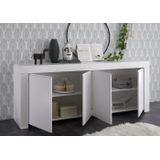 Dressoir Firenze 210 cm breed in mat wit