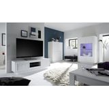 Tv-meubel Malibu 156 cm breed in wit