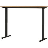 Zit sta bureau Agenda B160xH73-120xD80 cm in grandson eiken met zwart