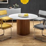 Ronde eettafel Bruno 120 cm breed keramiek blad