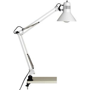 Bureaulamp Bobbie 1xE27 60Watt in wit