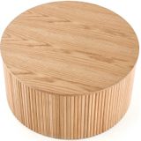 Ronde salontafel Woody 80x80 cm