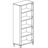 Archiefkast Absolu 188 cm hoog in eiken