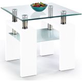 Vierkante salontafel Diana 60x55x60 cm breed in wit