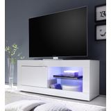 Tv-meubel Tonic 140 cm breed in hoogglans wit
