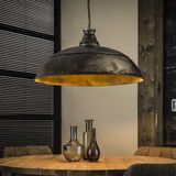 Hanglamp industry 1LxØ80 van 80 cm breed - Oud zilver