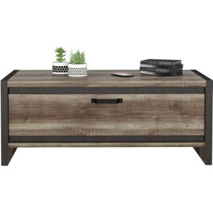 Salontafel Malt 120x60 cm oud eiken met antraciet