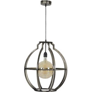 Hanglamp Globo 50 cm breed in oud zilver