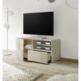 Tv-meubel Dama 121 cm breed in sonoma eiken