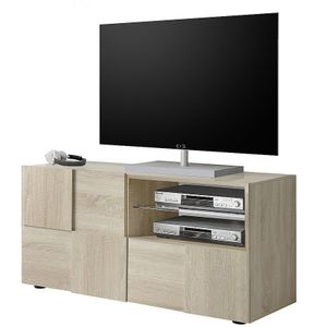Tv-meubel Dama 121 cm breed in sonoma eiken