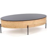 Ovale salontafel Zenga 120x60 cm