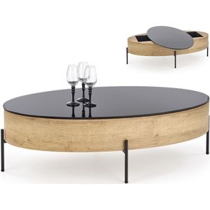 Ovale salontafel Zenga 120x60 cm