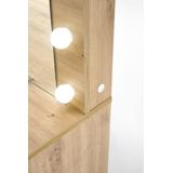 Kaptafel / Make-uptafel Charme bruin 94 cm breed met spiegel en led