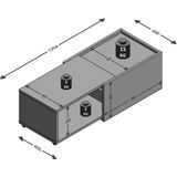 Salontafel Slide 38 cm Hoog Uitschuifbaar In Eiken Met Wit