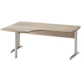 Bureau Jazz plus Links 180 cm breed in grijs eiken