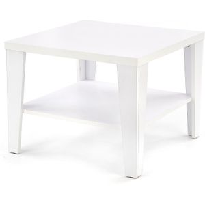 Vierkante salontafel Manta 70x54x70 cm breed in wit